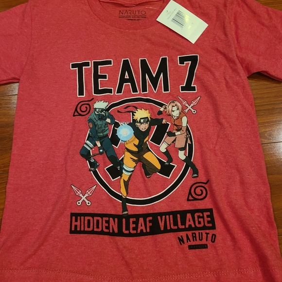 Naruto Boys Red Tshirt Size Medium - Picture 2 of 5